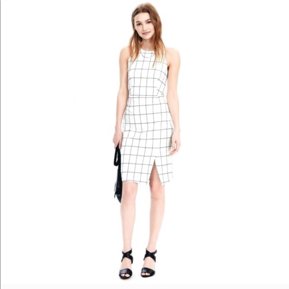 Banana Republic Windowpane Sheath Dress